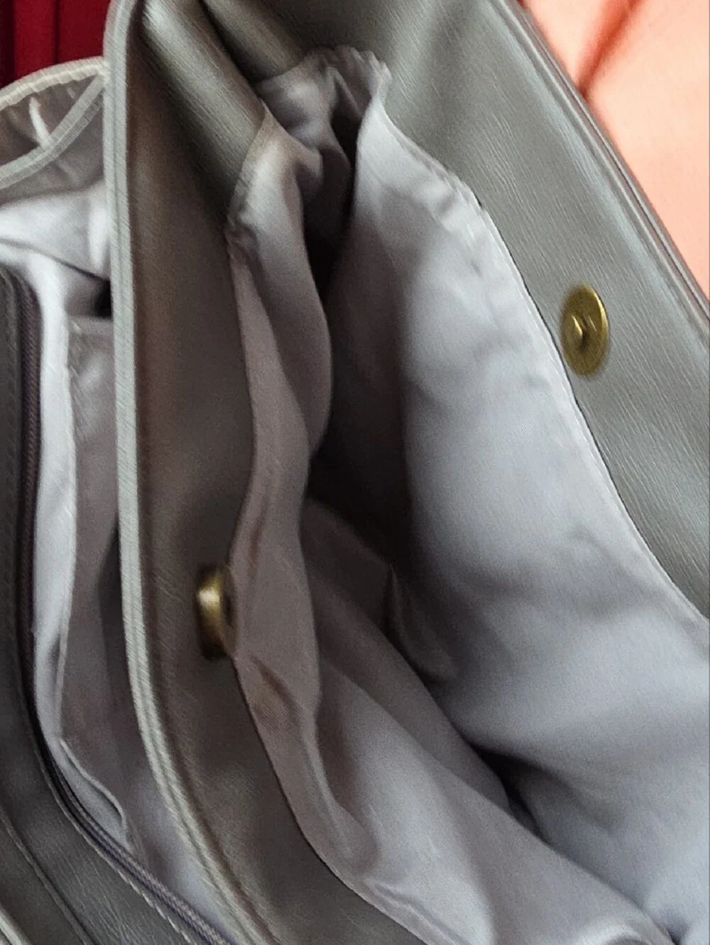 Rosetti Gray Leatherette Shoulder Bag - Gray